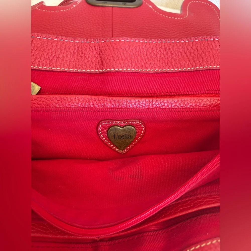 Luella Red Leather Tote Bag - Picture 5 of 9
